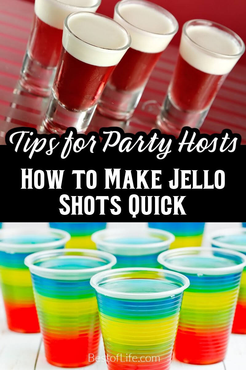 Learn how to make jello shots quick with one easy ice hack! Pick your flavor and favorite alcohol to get the party started!