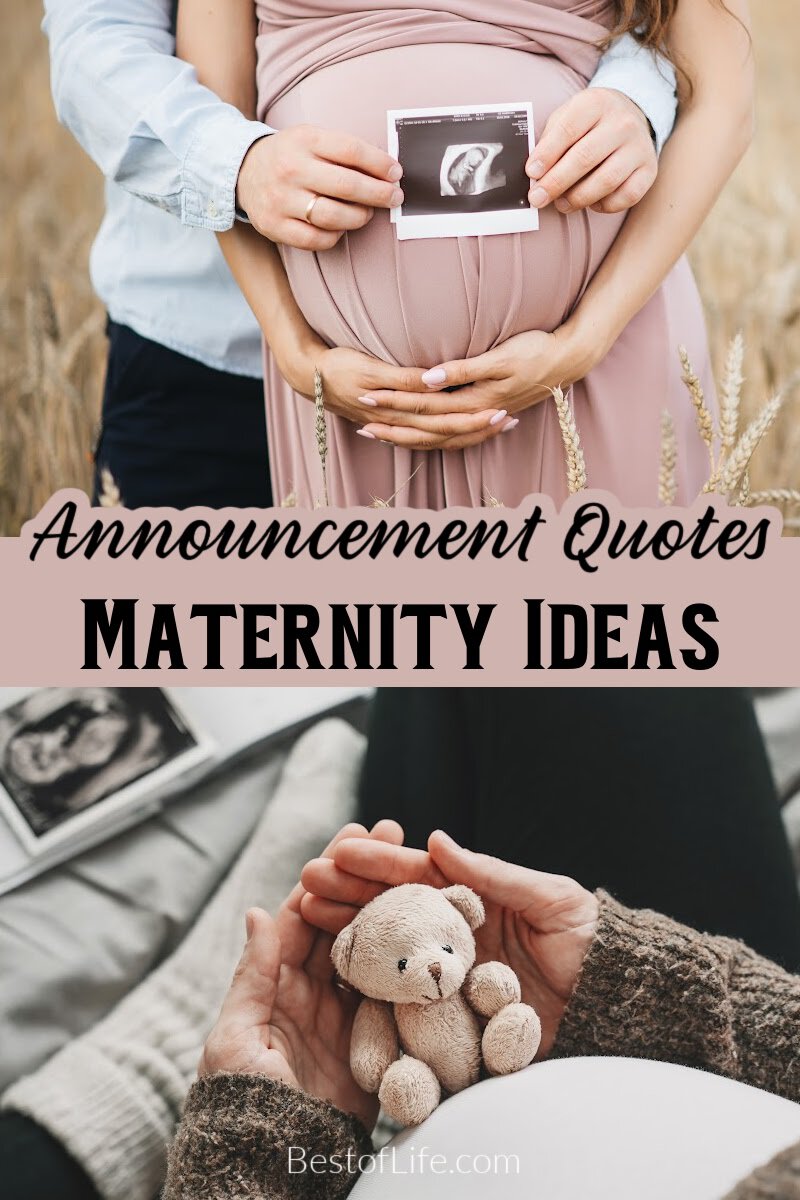 Inspiring couple maternity quotes for photography captions can help you both share your emotions as parents-to-be. via @thebestoflife