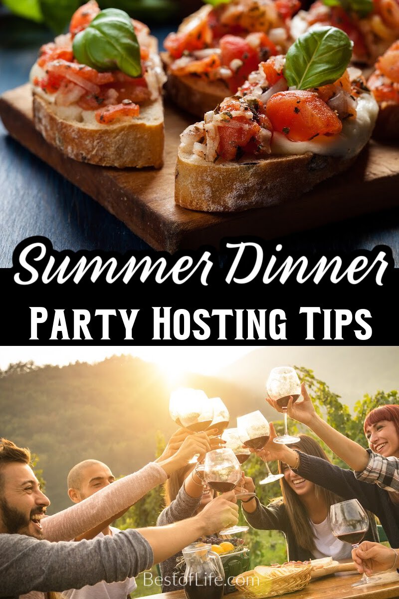 These easy summer dinner party tips can help make your gathering one to remember, complete with personal touches. via @thebestoflife
