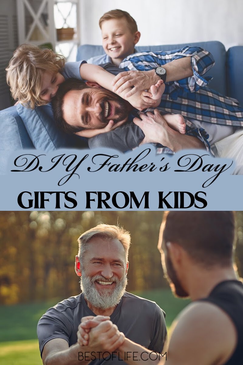 Use some unique Fathers Day gift DIYs for kids to help them make the best Fathers Day gifts they will love. via @thebestoflife
