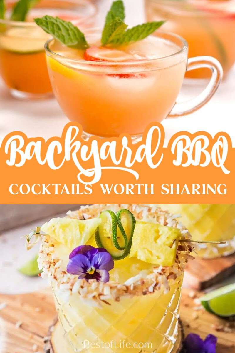 These summer cocktails make the best backyard BBQ drinks, each filled with summer flavors and bursting with color. via @thebestoflife