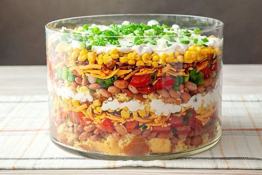 Best Side Dishes for a BBQ Cornbread Salad in a Glass Container