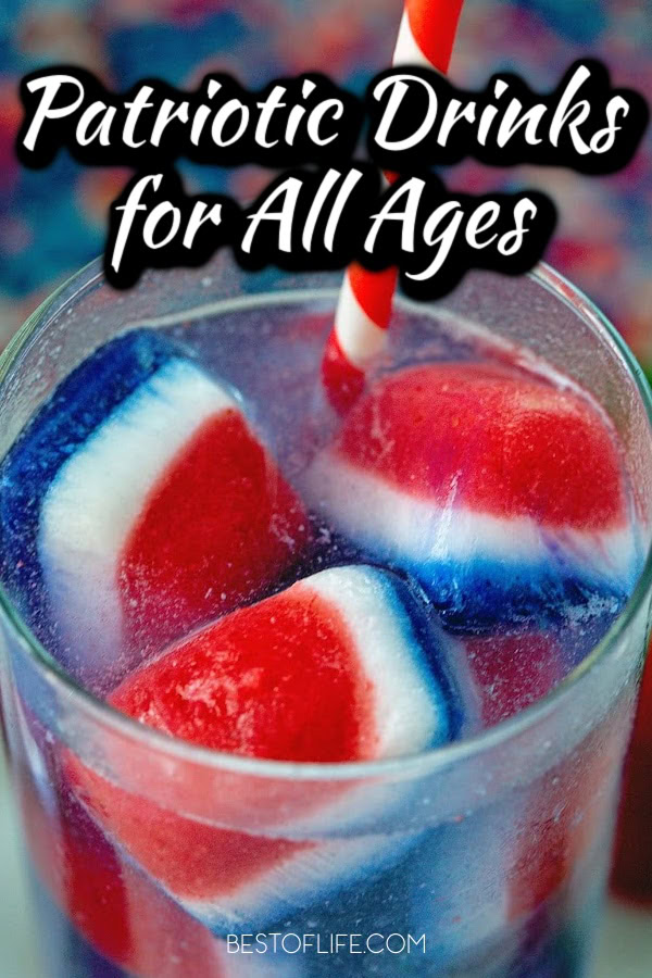 Making red white and blue drinks without alcohol is a fun way to let kids have fun on patriotic holidays while learning the history of the day. via @thebestoflife