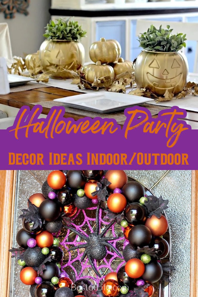 These DIY Halloween decorations are affordable decor ideas that will take your Halloween party decor to the next level without breaking the bank. via @thebestoflife