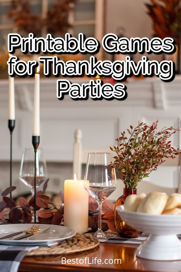 Cook the turkey without worrying about the kids when you use these free printable Thanksgiving games. via @thebestoflife