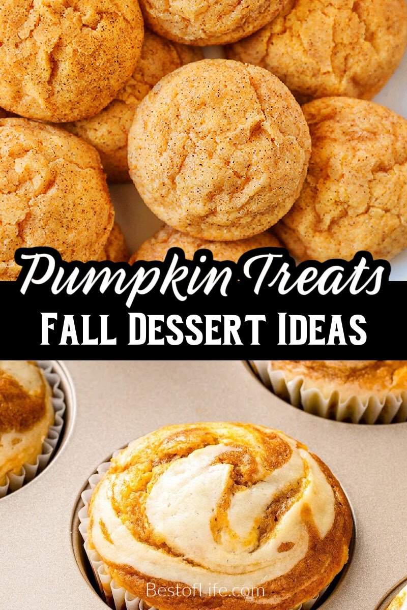 Nothing says fall like pumpkin! Enjoy these delicious pumpkin dessert recipes in fall and for Thanksgiving! via @thebestoflife