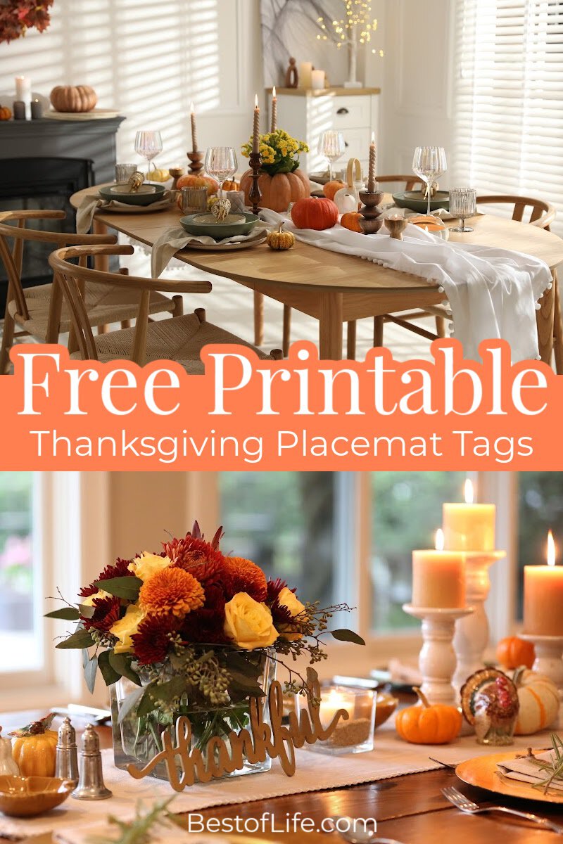 The best free Thanksgiving printable tags are perfect for host gifts, party favors, and other holiday party ideas for your festive gathering. via @thebestoflife