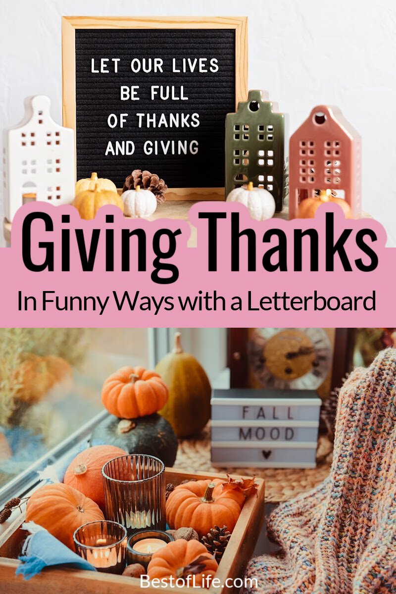 Thanksgiving letter board ideas can help you welcome guests and work perfectly as Thanksgiving decorating ideas! via @thebestoflife