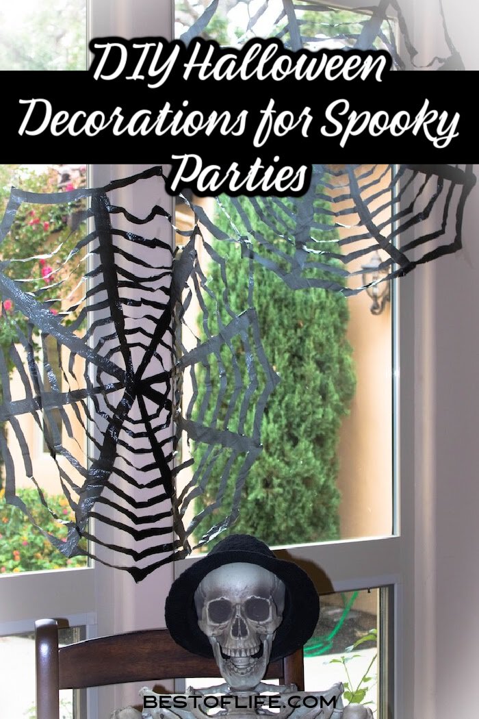 These DIY Halloween decorations are affordable decor ideas that will take your Halloween party decor to the next level without breaking the bank. via @thebestoflife