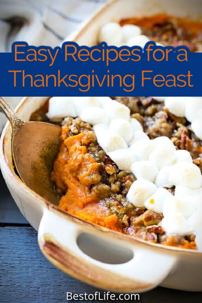 Make your Thanksgiving dinner a feast with these Thanksgiving dinner recipes that are perfect for a traditional or non traditional meal. via @thebestoflife