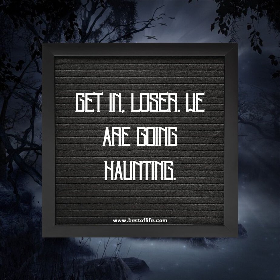 Halloween Letter Board Quotes Get in, Loser. We Are Going Haunting