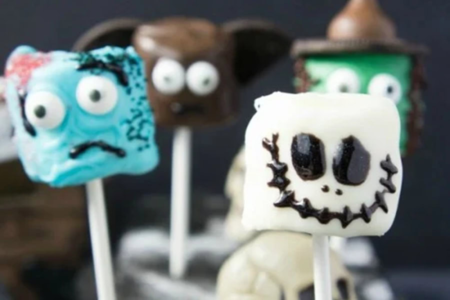 Halloween Party Food Ideas for Kids Halloween Marshmallow Pops