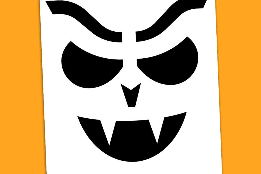 Pumpkin Carving Ideas for Halloween Vampire Carving Stencil 