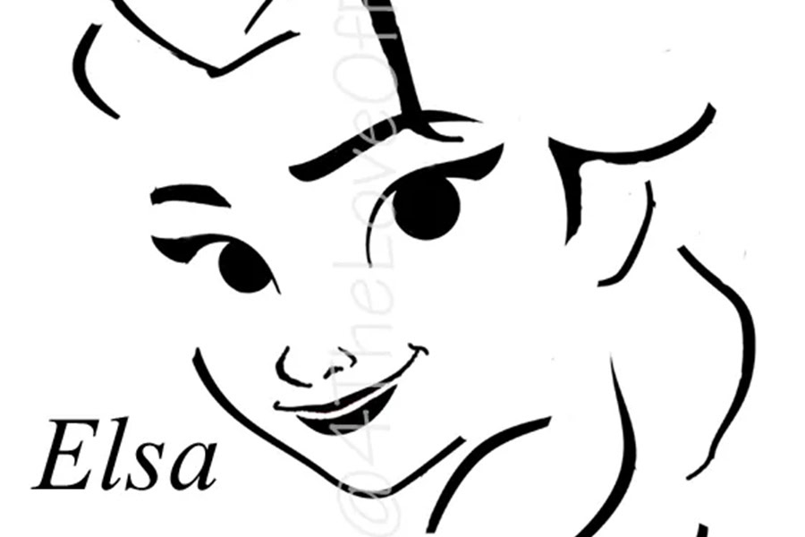 Pumpkin Carving Ideas for Halloween an Elsa Carving Stencil